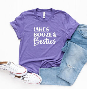 Lakes Booze and Besties Graphic Tee