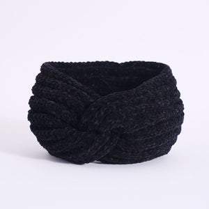 CHENILLE STYLE KNITTED WINTER HEADBAND