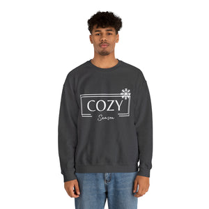 Cozy Season Snowflake - Unisex Heavy Blend™ Crewneck Sweatshirt