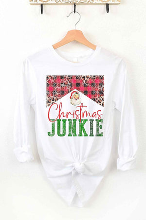 CHRISTMAS JUNKIE LONG SLEEVE TEE