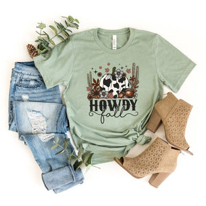 Howdy Fall Pumpkin Short Sleeve Tee