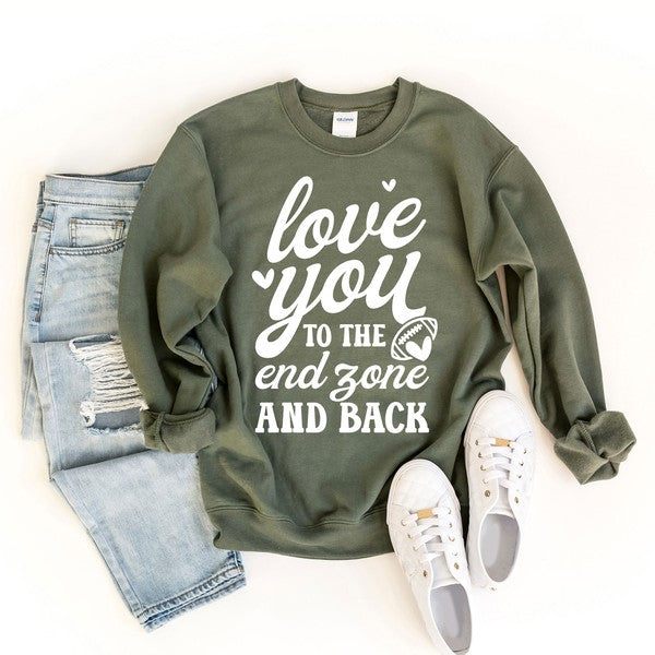 To The End Zone and Back Graphic Sweatshirt