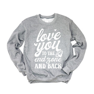 To The End Zone and Back Graphic Sweatshirt