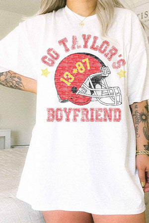 GO TAYLORS BOYFRIEND FOOTBALL OVERSIZED TEE