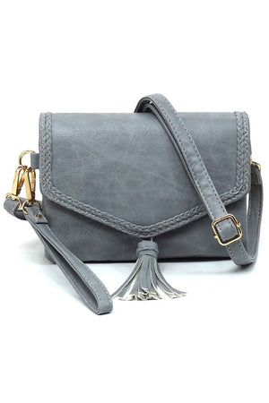 Fashion Tassel Flap Envelope Clutch Crossbody Bag