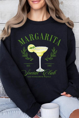 Margarita Cocktail Graphic Fleece Sweatshirts