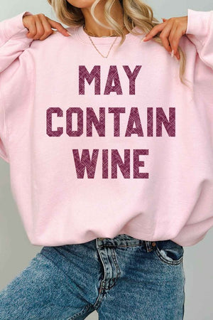 MAY CONTAIN WINE OVERSIZED SWEATSHIRT