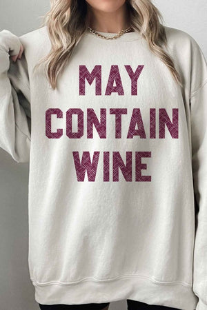 MAY CONTAIN WINE OVERSIZED SWEATSHIRT