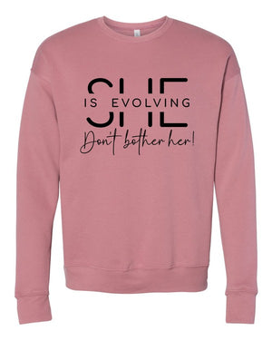 She is Evolving Bella Premium Sweatshirt