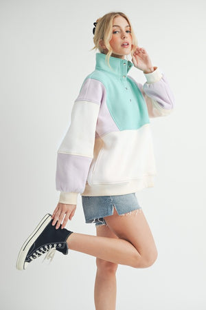 Glo Colorblock Pullover