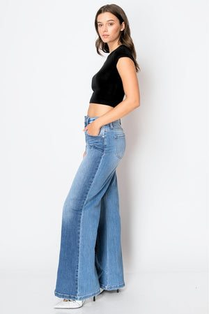 TUMMY CONTROL 90'S VINTAGE HIGH RISE WIDE JEANS