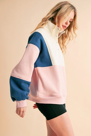 Glo Colorblock Pullover