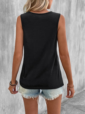 Twisted Round Neck Tank