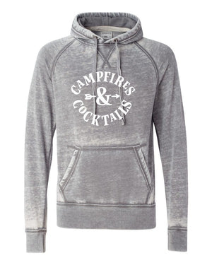 Campfires and Cocktails Vintage Hoodie