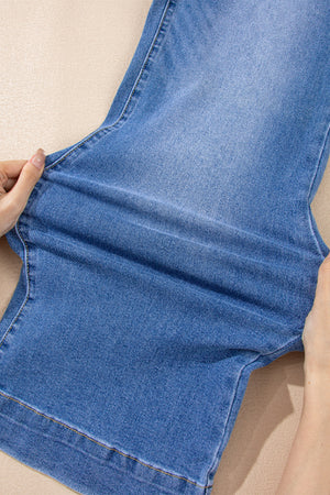 Breen Cropped High Rise Wide Leg Jeans