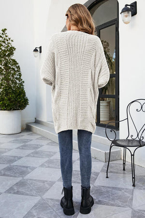 Open Front Dolman Sleeve Cardigan