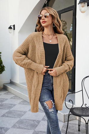 Open Front Dolman Sleeve Cardigan