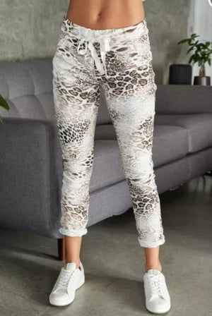 CHEETAH DRAWSTRING PANT