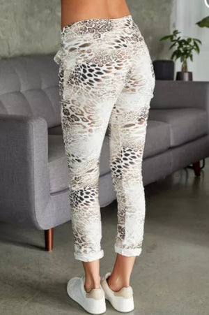 CHEETAH DRAWSTRING PANT