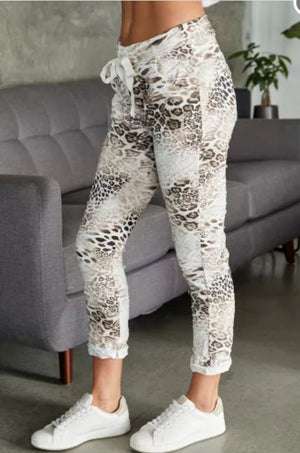 CHEETAH DRAWSTRING PANT